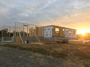 framing for house set up