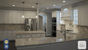 brand new white kitchen