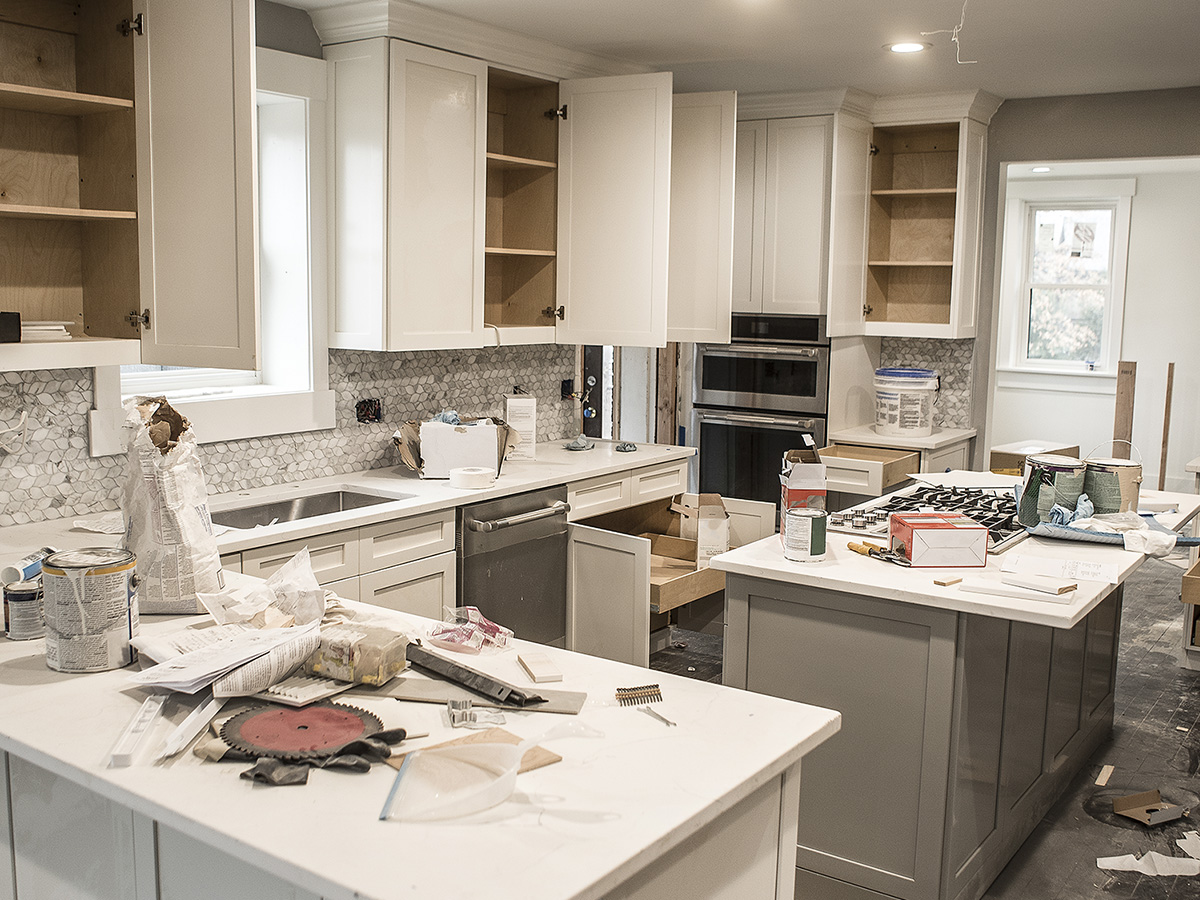 Kitchen remodel in progress