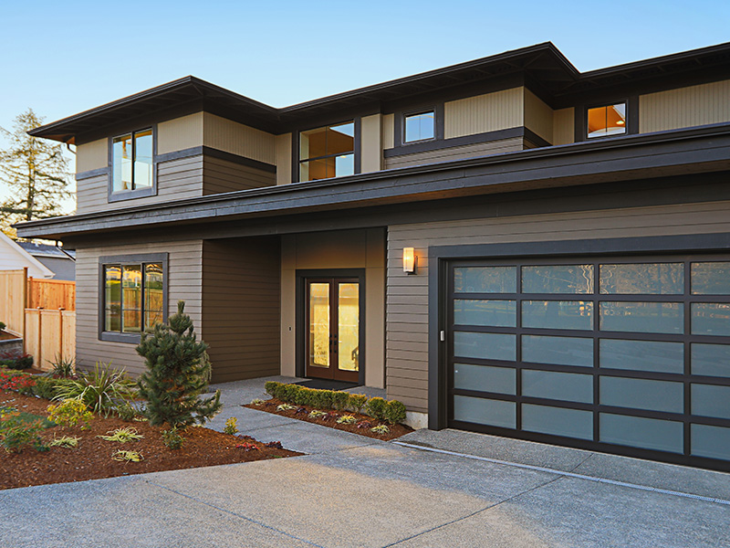 modern rectangular home
