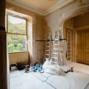 home under renovation