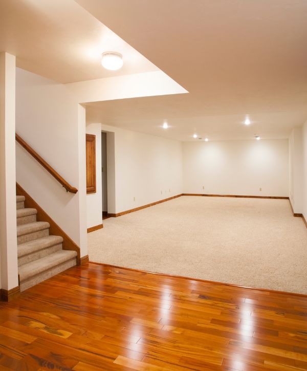 newly renovated basement